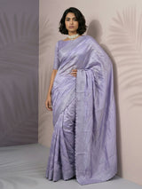 Pure Raspberry Silk Embroidered Saree with Leheriya Work and Sequin Border  Lightweight Festive Silk Saree with Blouse