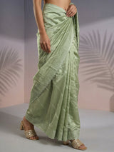 Pure Raspberry Silk Embroidered Saree with Leheriya Work and Sequin Border  Lightweight Festive Silk Saree with Blouse
