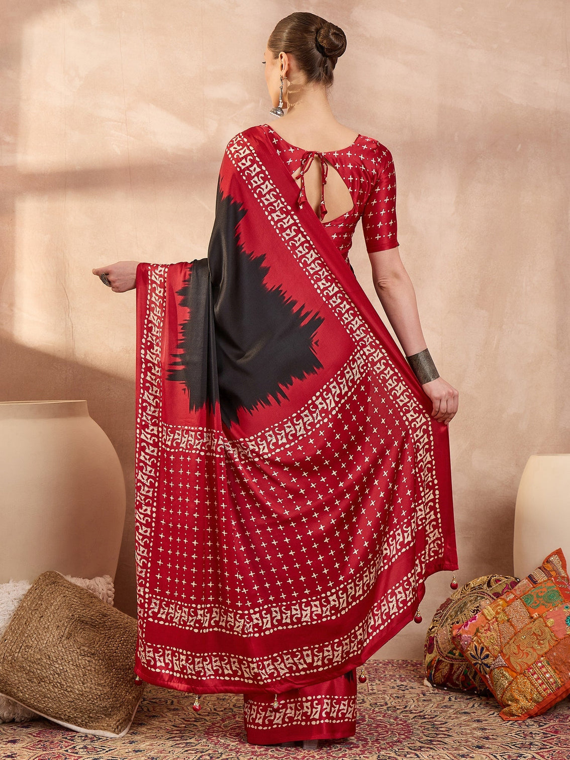 Aadhira Stylish Semi Modal Saree for Party & Festive Wear