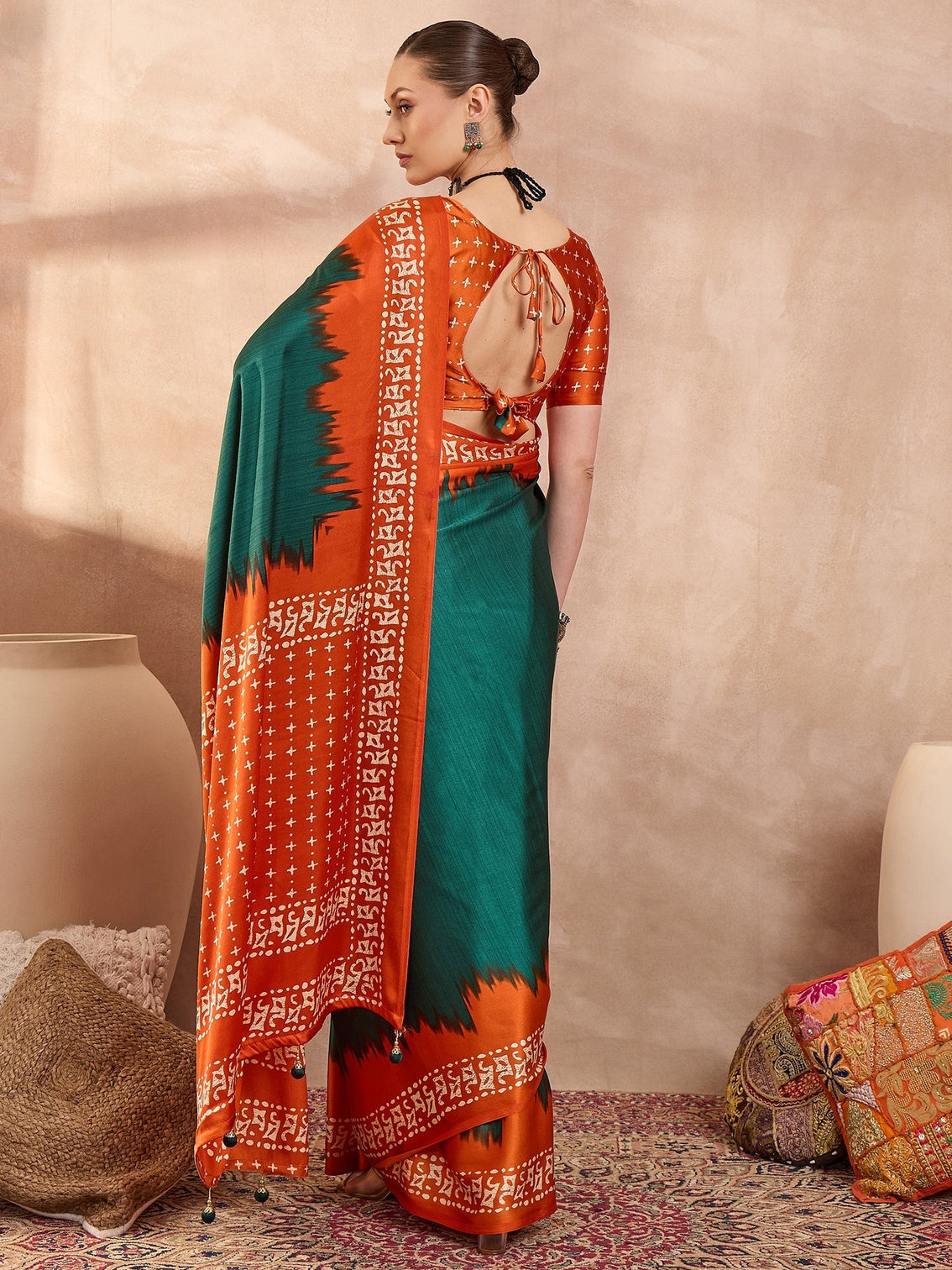 Aadhira Stylish Semi Modal Saree for Party & Festive Wear