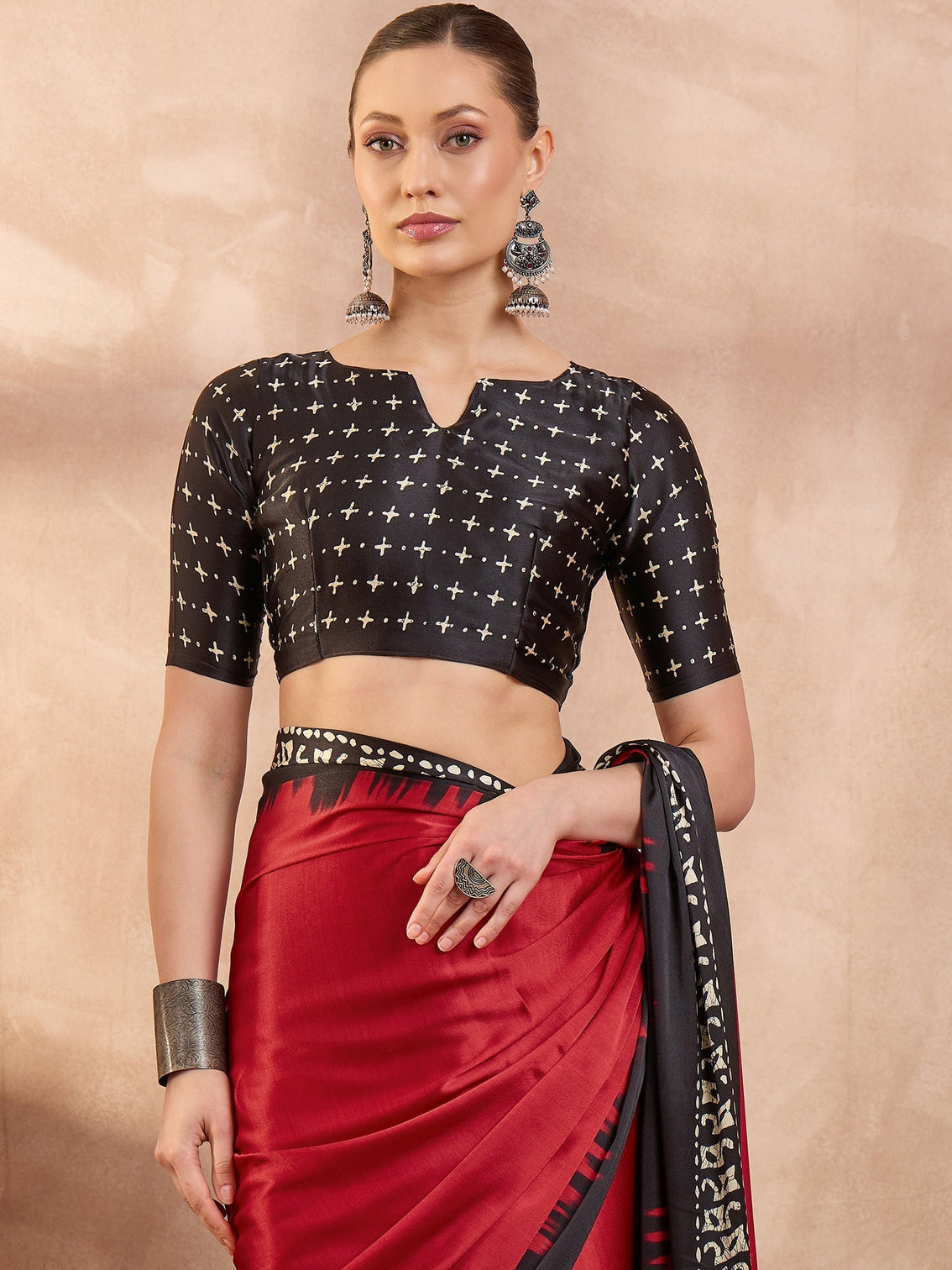 Aadhira Stylish Semi Modal Saree for Party & Festive Wear