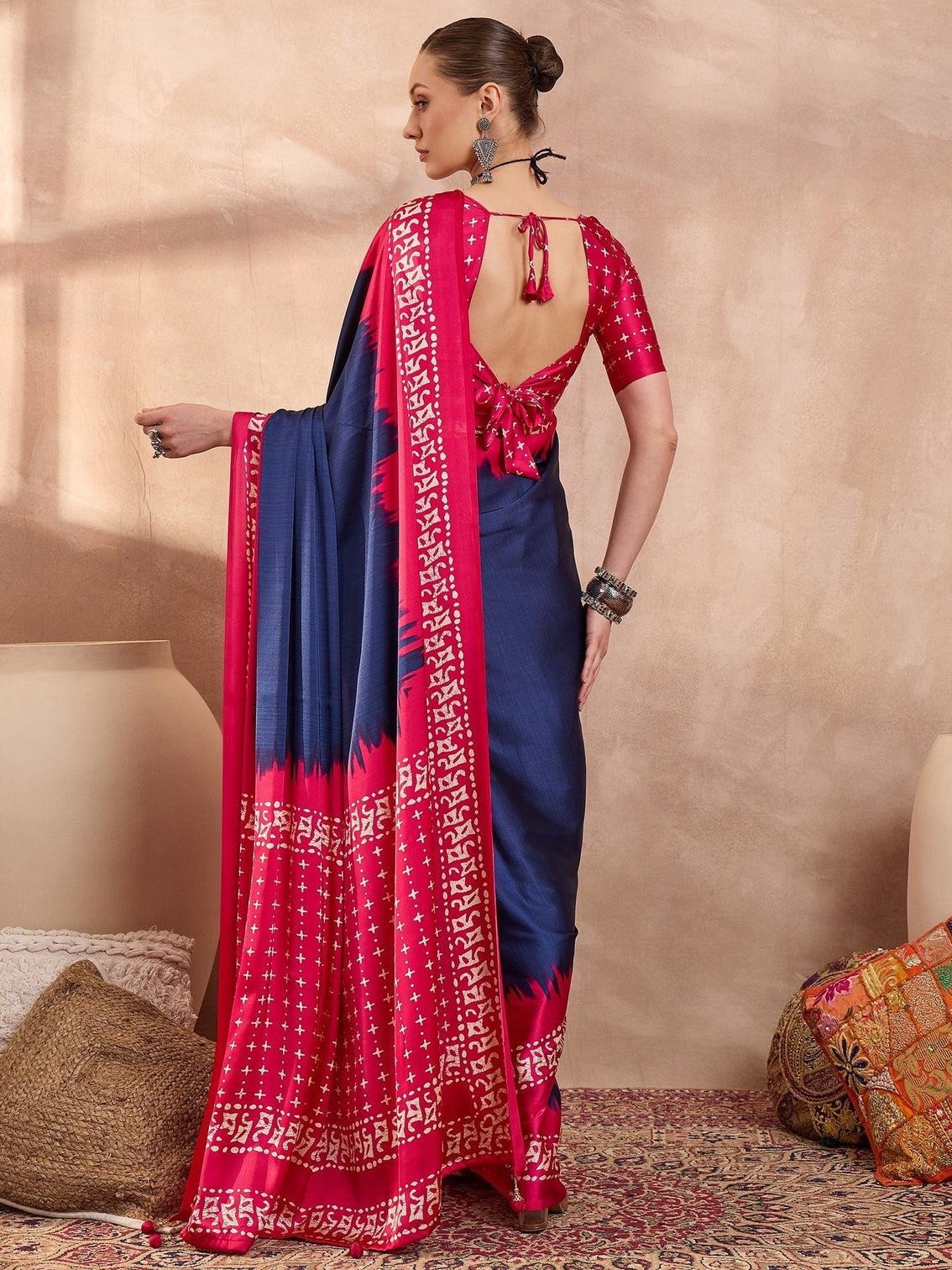 Aadhira Stylish Semi Modal Saree for Party & Festive Wear