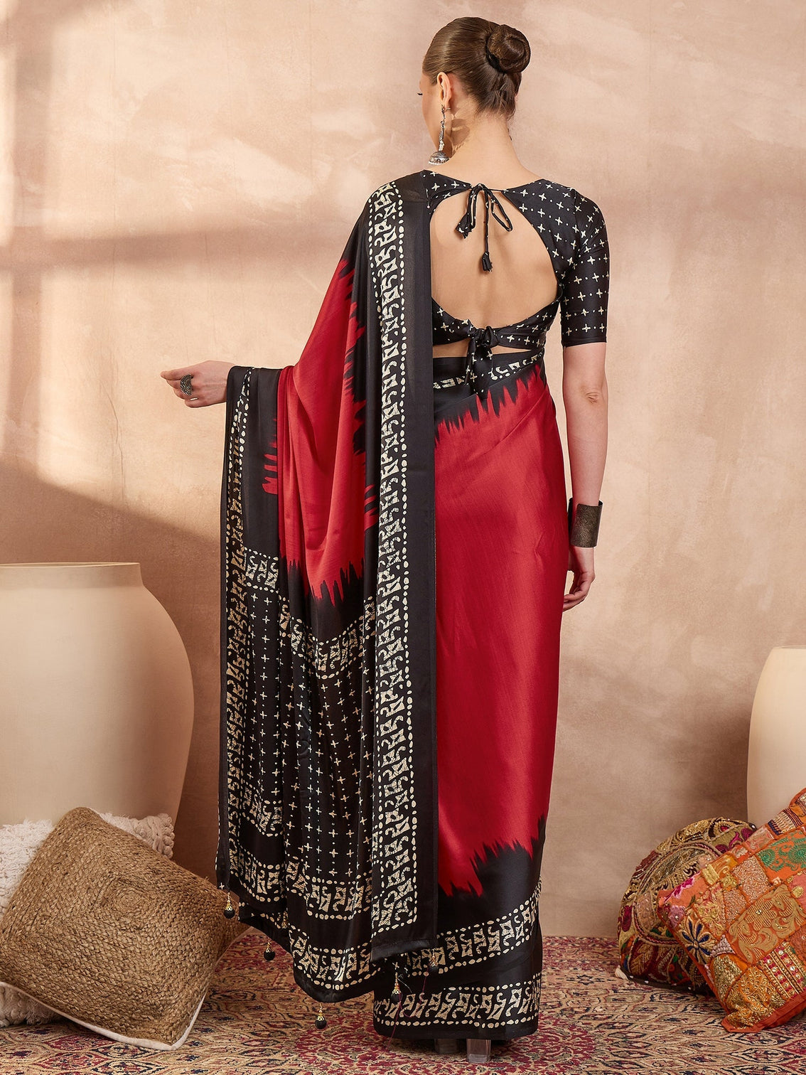Aadhira Stylish Semi Modal Saree for Party & Festive Wear