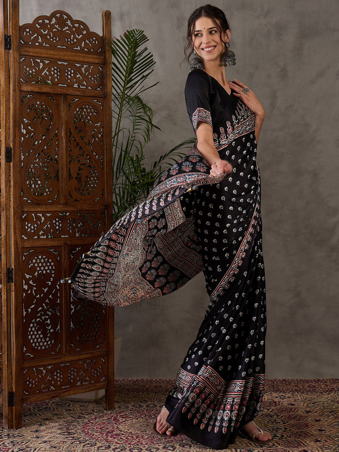 Aarohi Premium Semi Modal Saree for Festive Wear