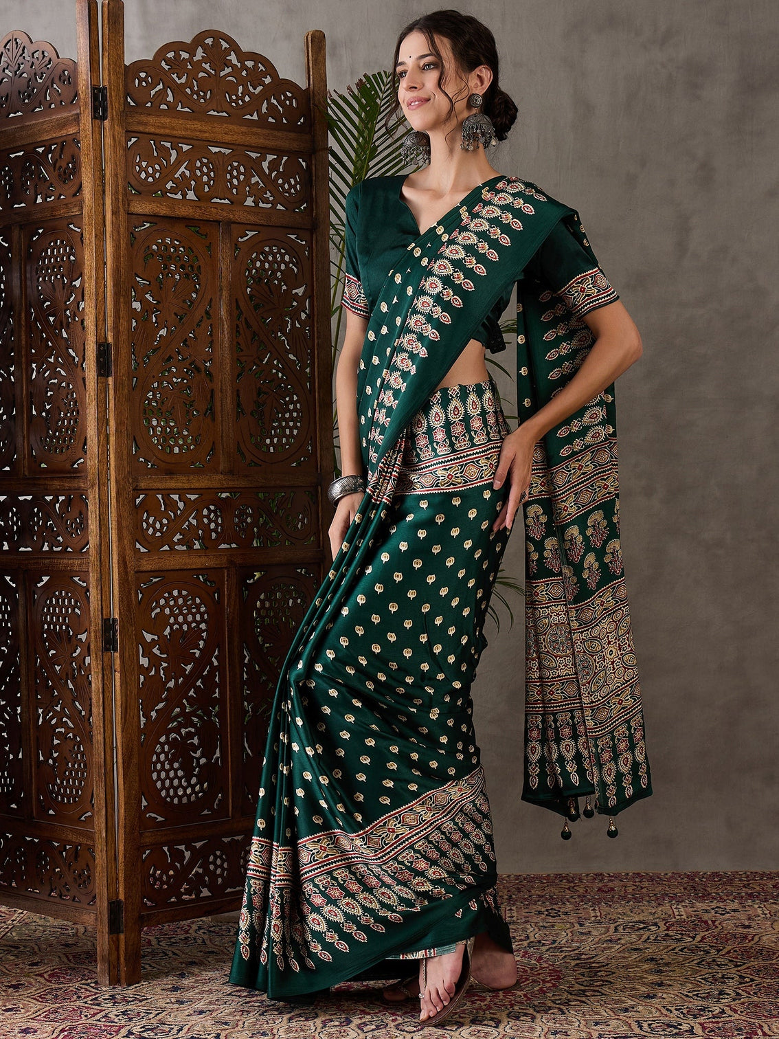 Aarohi Premium Semi Modal Saree for Festive Wear
