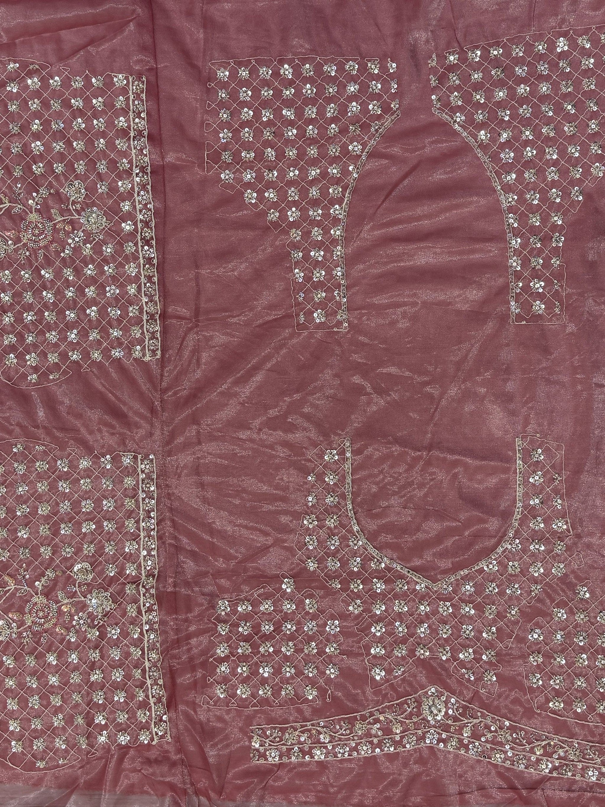 Adorable Pink Hand Work Net Bridal Wear Lehenga Choli With Dupatta