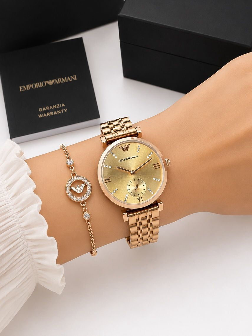Emporio Armani Slim Golden Dial