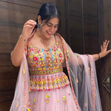 Baby Pink Redefine Grace This Wedding Season with Our Exquisite Lehenga Set
