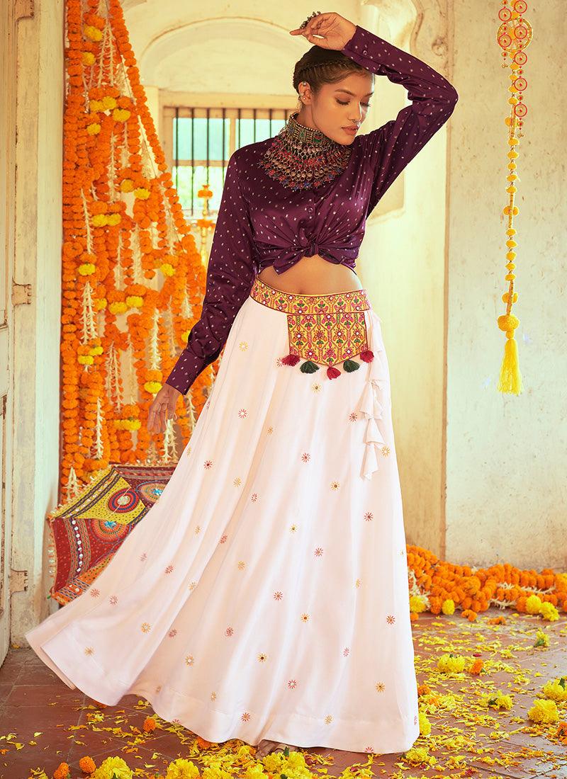 Band Collar Chaniya Choli For Navratri