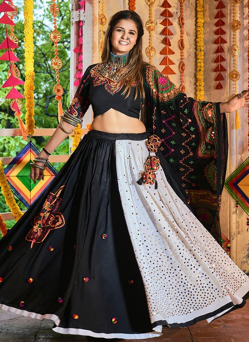 Black Designer Chaniya Choli For Navratri