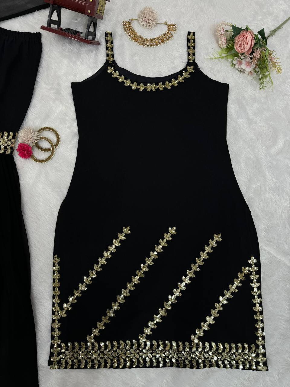 Black Rakhi Special Elegant Sharara Set