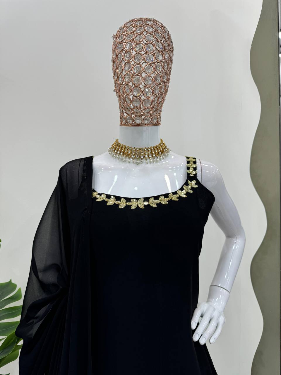 Black Rakhi Special Elegant Sharara Set