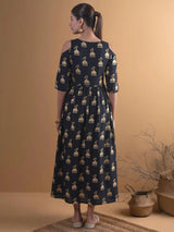 Libas Black Solid Rayon Dress
