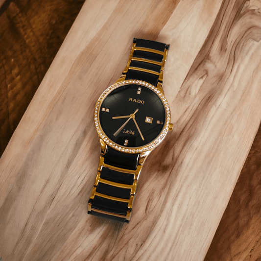 Black Strap Rado Watch for Men