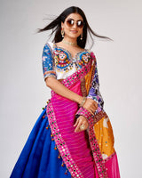 Blue Designer Chaniya Choli for Festive Elegance