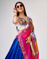 Blue Designer Chaniya Choli for Festive Elegance