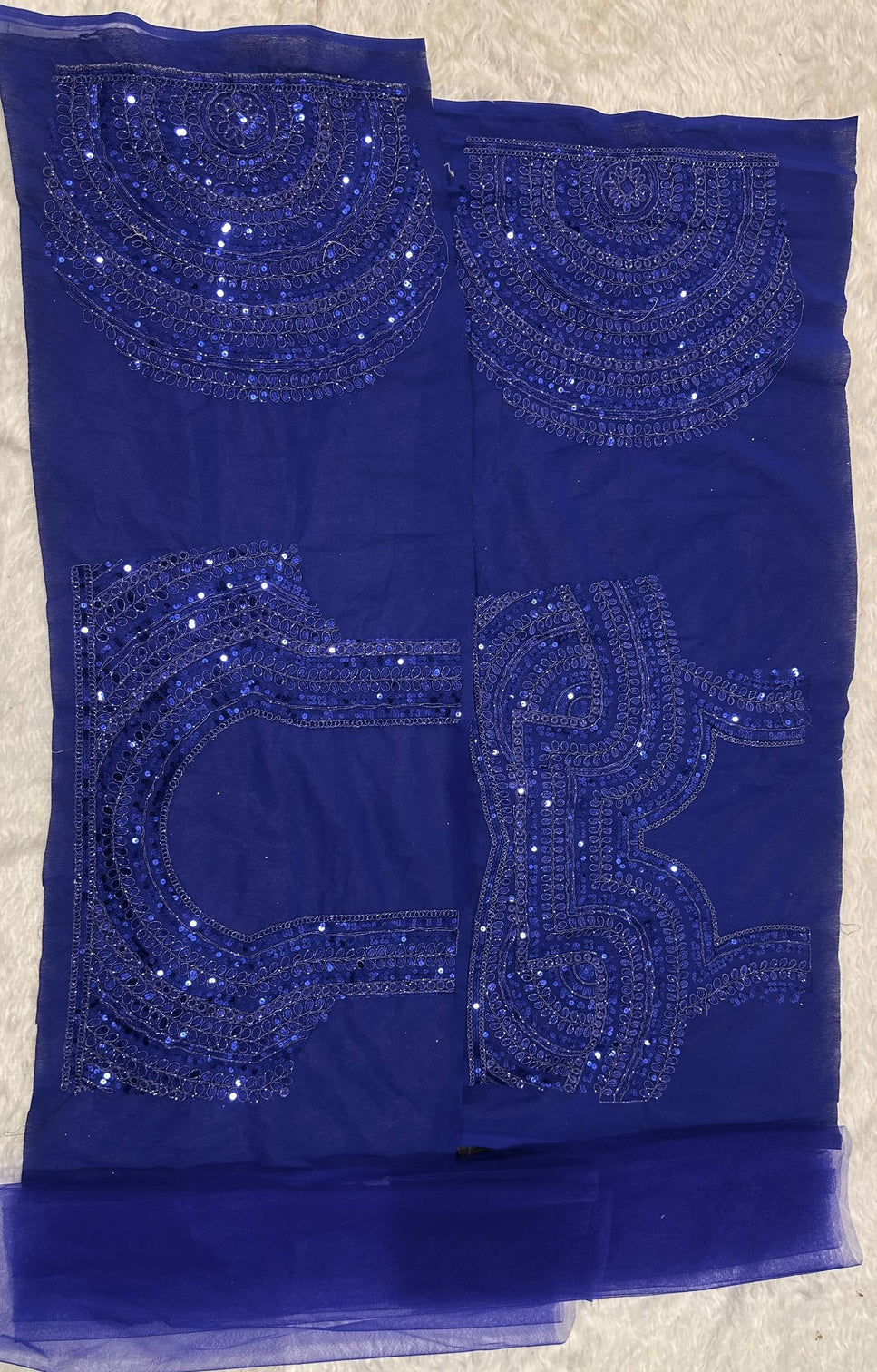 Blue Sequins & Dori Work Lehenga Choli