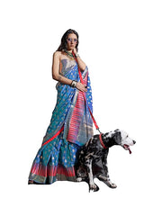 Blue Timeless Banarasi Blended Silk Saree with Intricate Design – Perfect for Grand Occasions