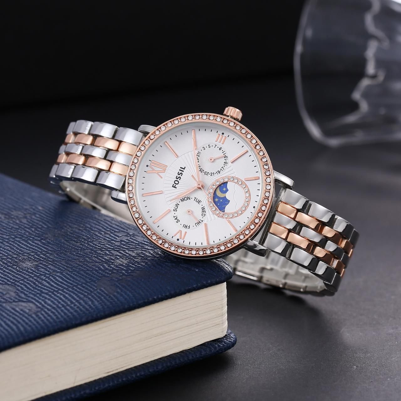 Branded Women's Chronograph Watch  White