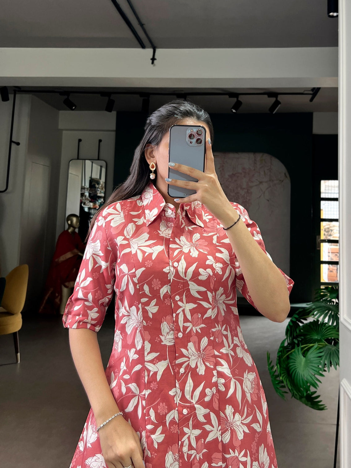 Carmine Printed Top & Bottom Set