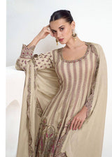 Chiku Elegant Chinon Embroidered Suit Set – Full Stitched