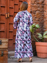 Classy Multi-Color Digital Printed Cotton Top Palazzo Co-Ord Set