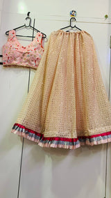 Cream Glamorous Georgette Lehenga Set – A Showstopper for Every Occasion!