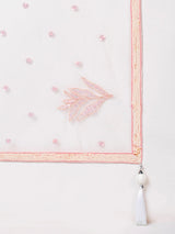 Cream Net Sequinse Work Semi-Stitched Lehenga & Unstitched Blouse with Dupatta