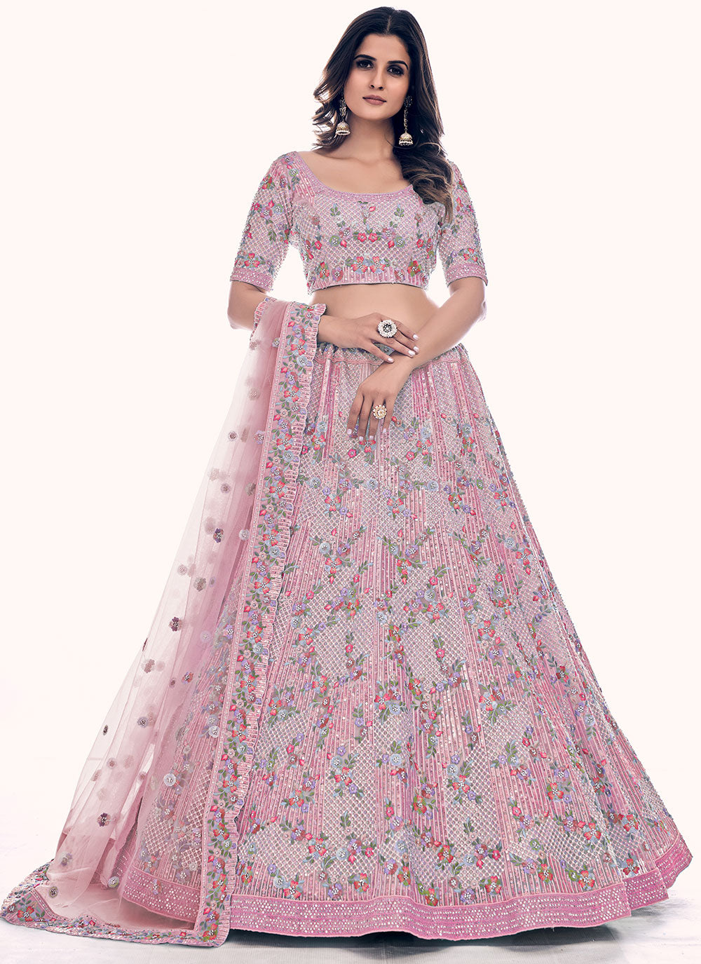 Pink Lehenga Choli For Party