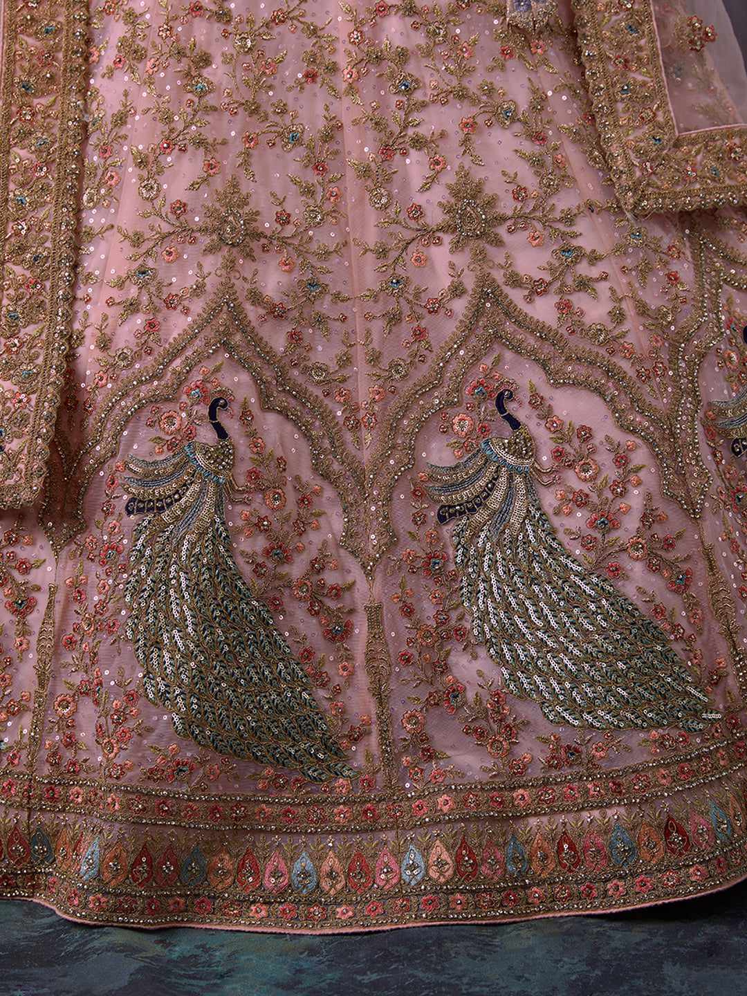 Dreamy Pink Lehenga Choli Set - Soft Net, Exquisite Embroidery