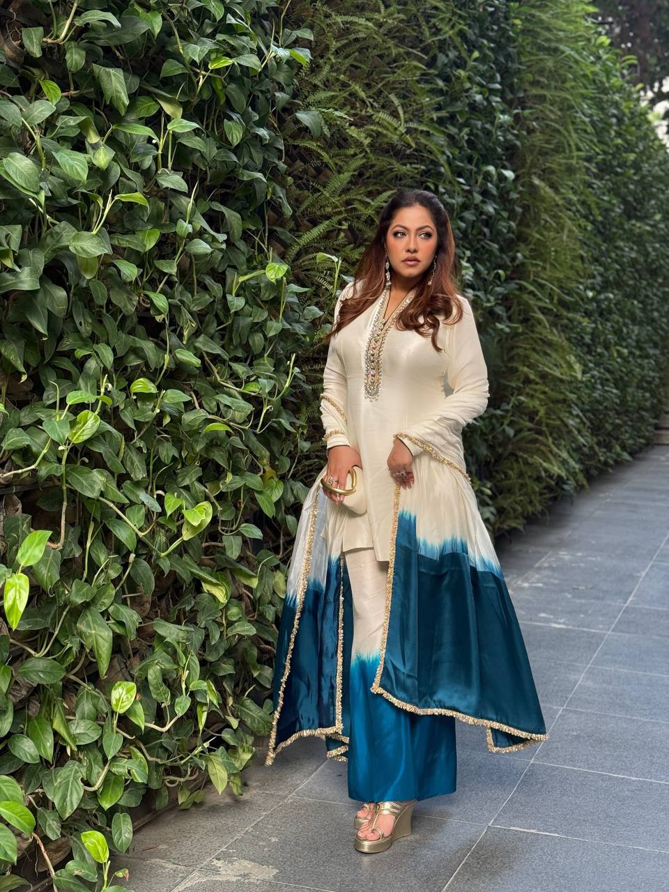 Dual Tone Palazzo & Dupatta