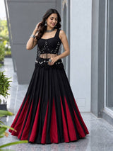 friendly Cotton Lehenga Choli with 8 Meter Flared Lehenga and Dori Blouse