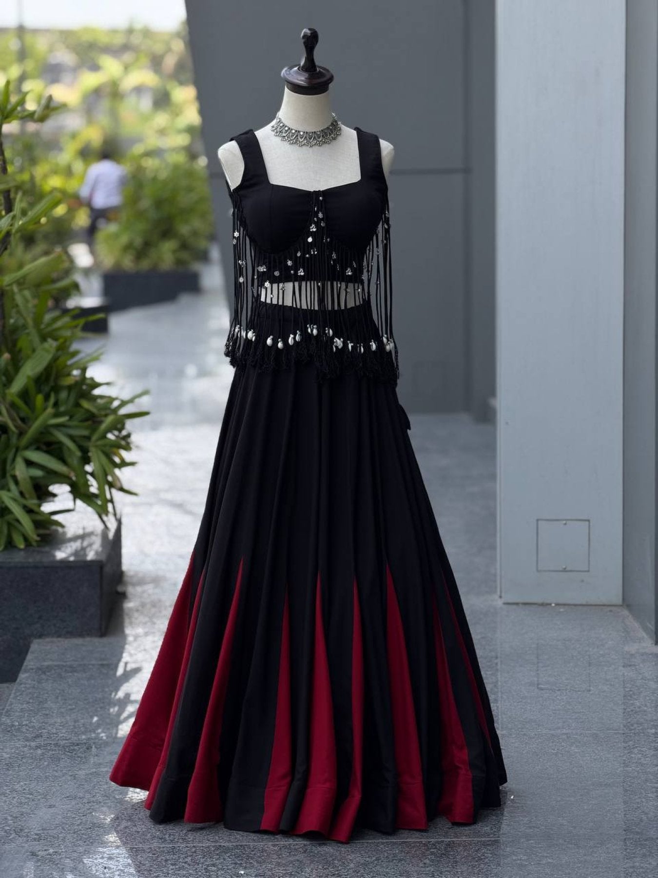friendly Cotton Lehenga Choli with 8 Meter Flared Lehenga and Dori Blouse