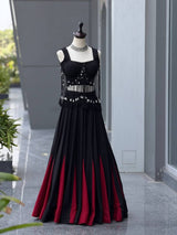 friendly Cotton Lehenga Choli with 8 Meter Flared Lehenga and Dori Blouse