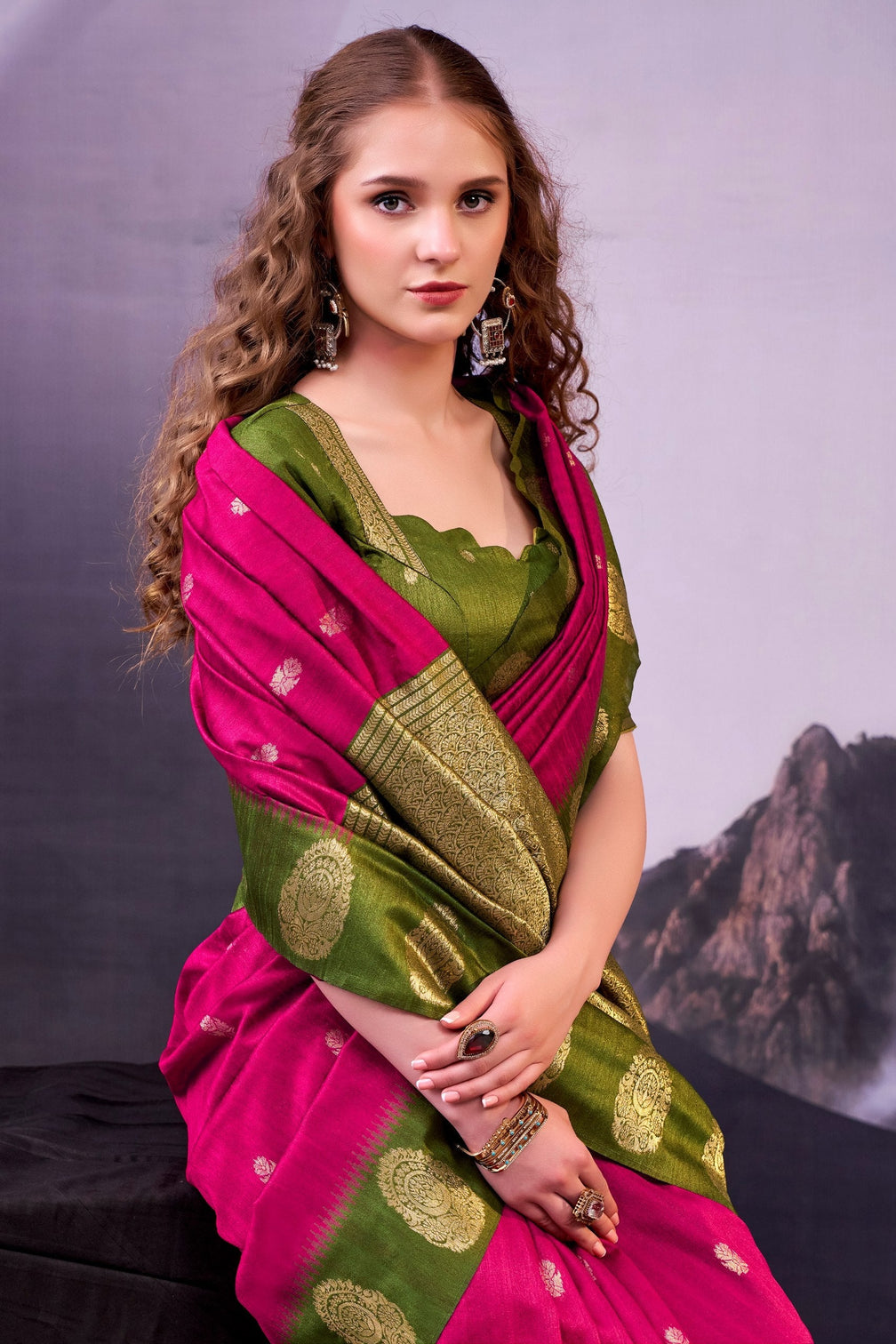 Elegant Cotton Zari Weaving Saree