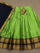 Kanjivaram Silk Lehenga Choli with Zari Weaving and Georgette Dupatta