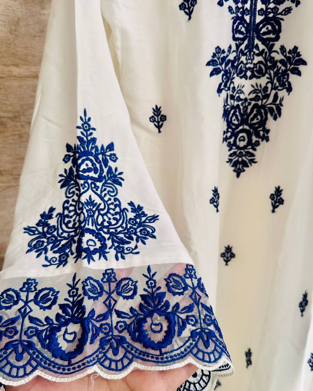 Embroidered Rayon Kurti Palazzo Set