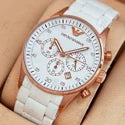 Emporio Armani White Men's Watch | Premium Luxury Timepiece | Steel Bracelet | 7AA