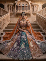 Soft Butterfly Net Lehenga Choli with Heavy Sequins Embroidery