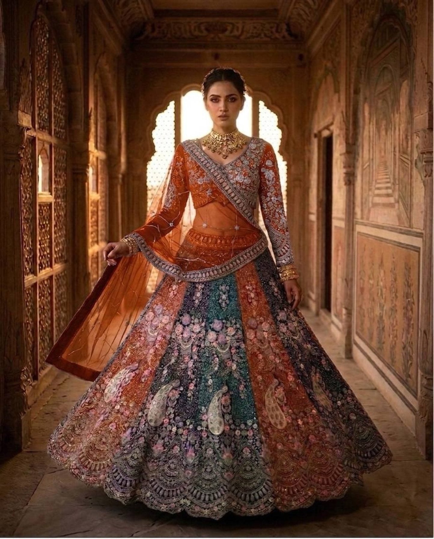 Soft Butterfly Net Lehenga Choli with Heavy Sequins Embroidery