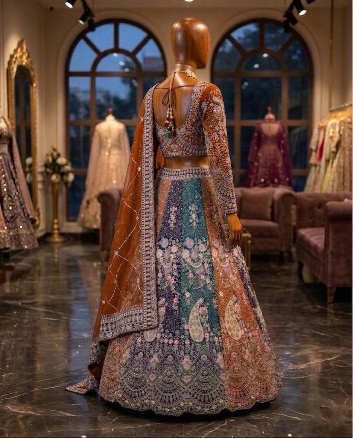 Soft Butterfly Net Lehenga Choli with Heavy Sequins Embroidery