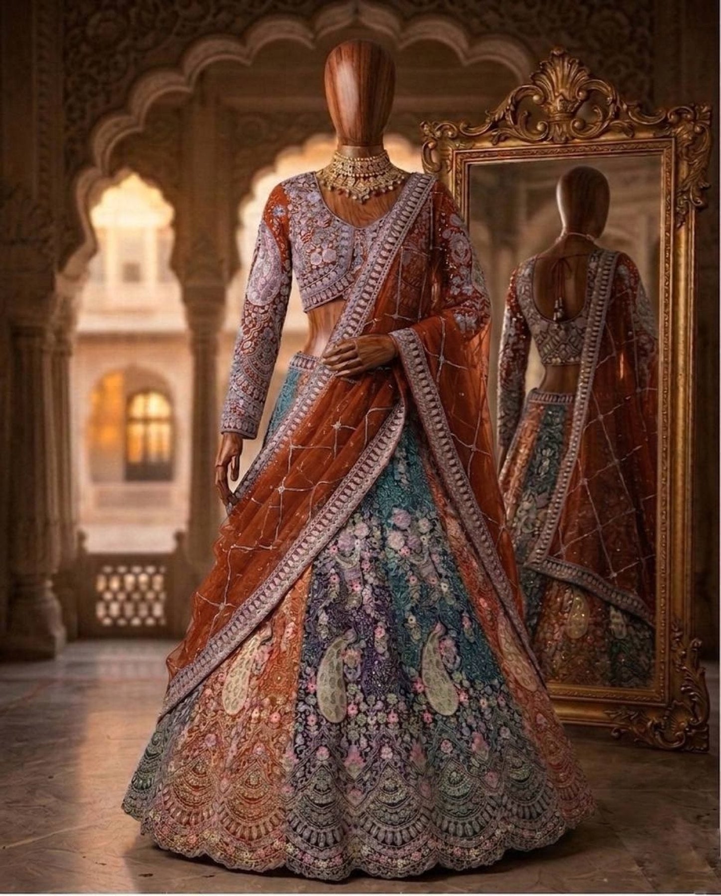 Soft Butterfly Net Lehenga Choli with Heavy Sequins Embroidery