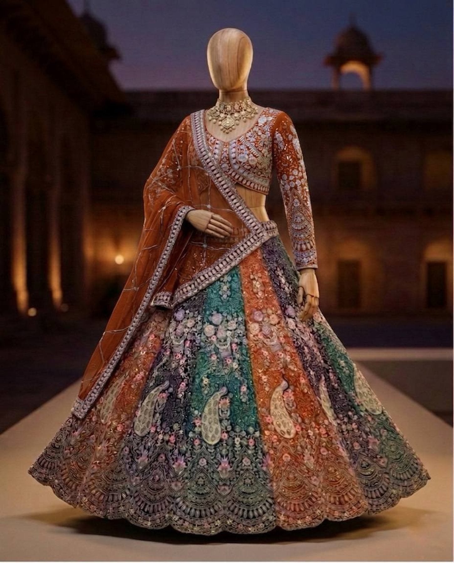 Soft Butterfly Net Lehenga Choli with Heavy Sequins Embroidery