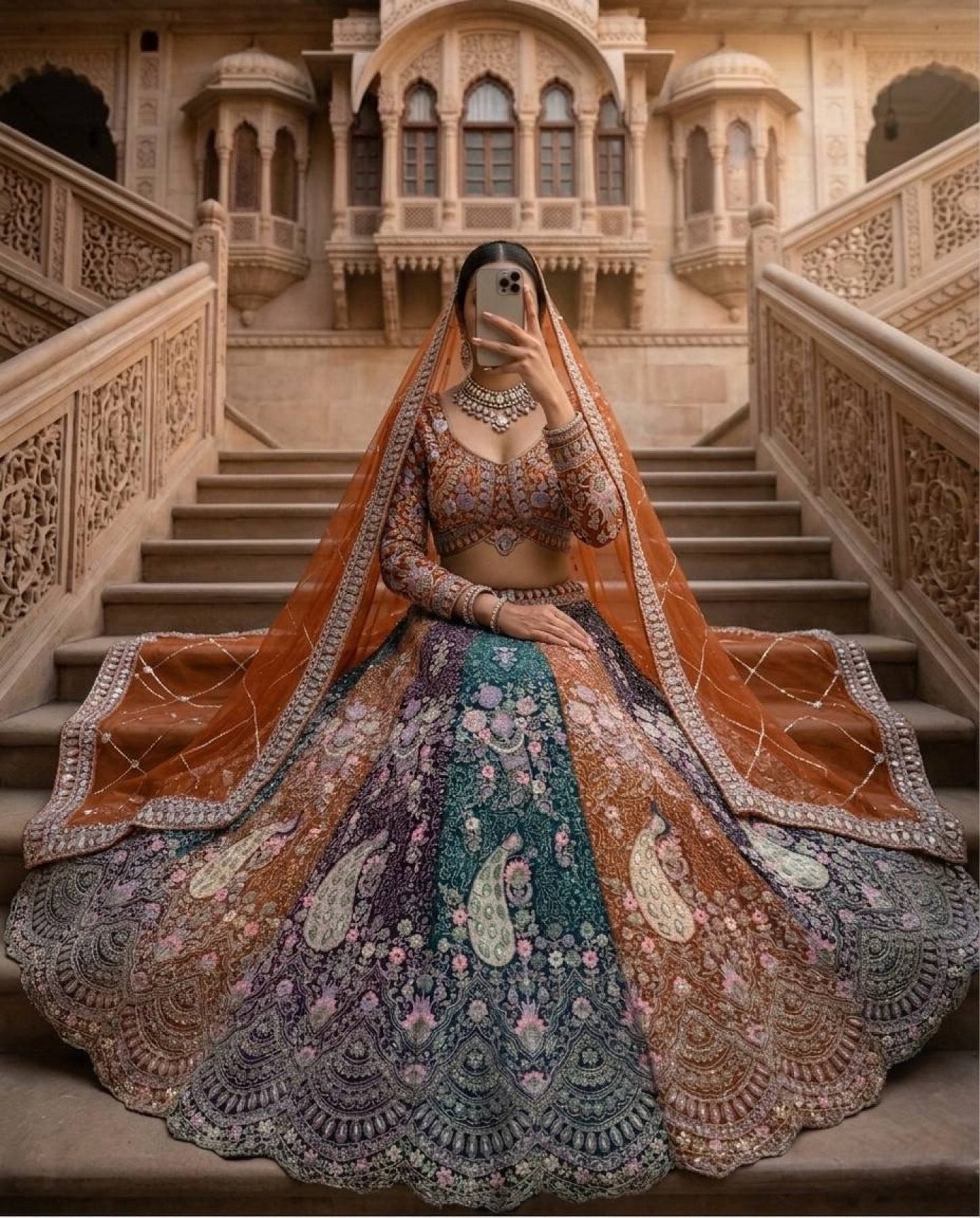 Soft Butterfly Net Lehenga Choli with Heavy Sequins Embroidery