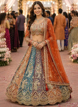 Soft Butterfly Net Lehenga Choli with Heavy Sequins Embroidery