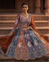 Soft Butterfly Net Lehenga Choli with Heavy Sequins Embroidery