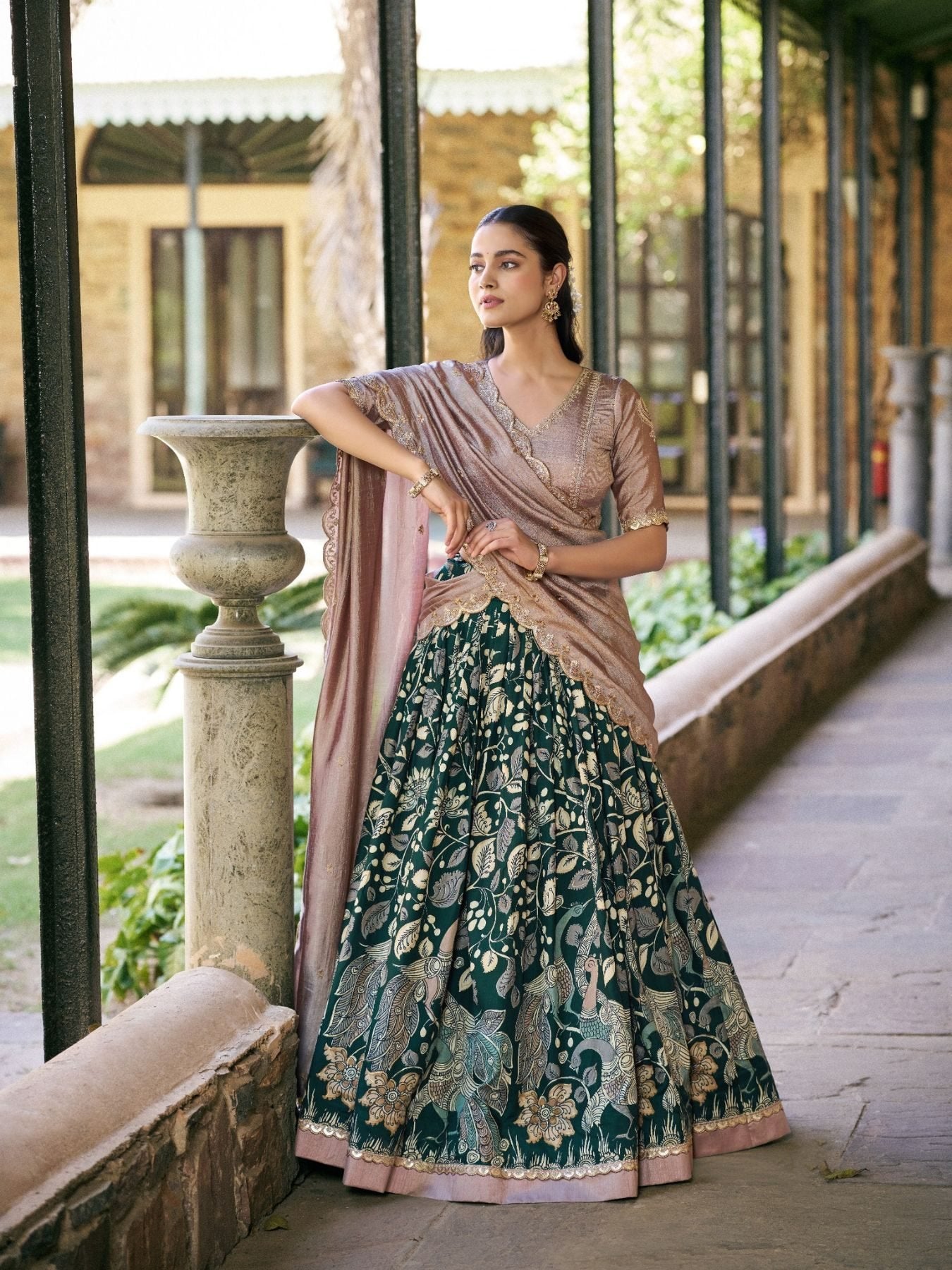 Tasar Silk Lehenga Choli Set
