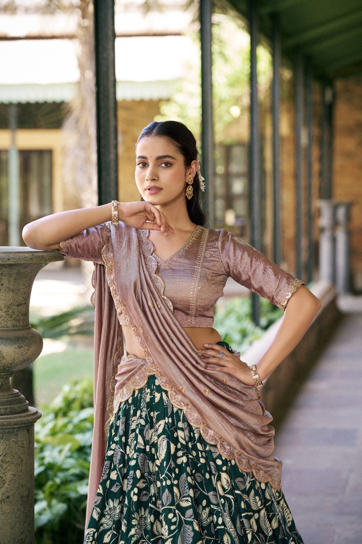 Tasar Silk Lehenga Choli Set