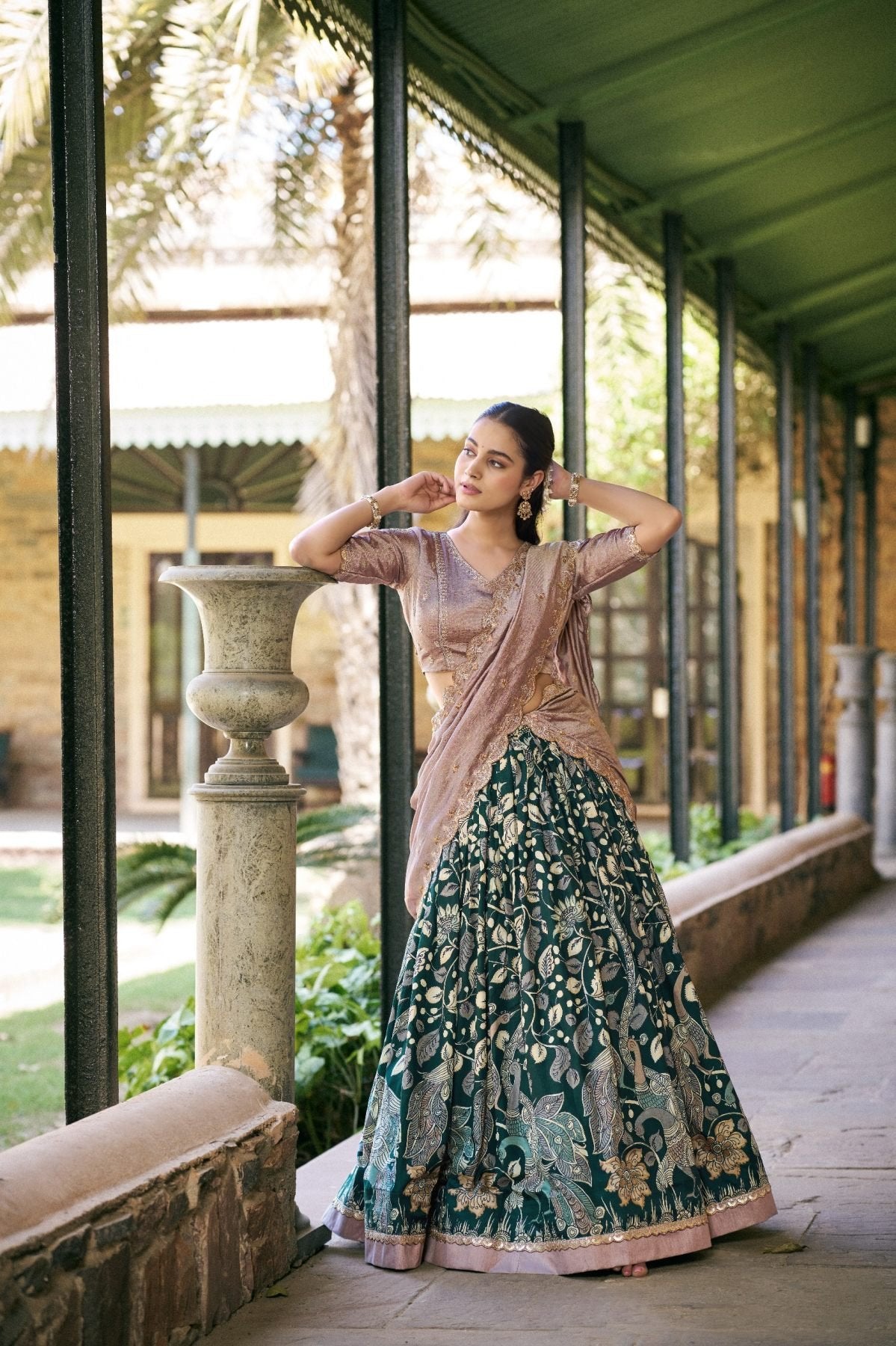 Tasar Silk Lehenga Choli Set