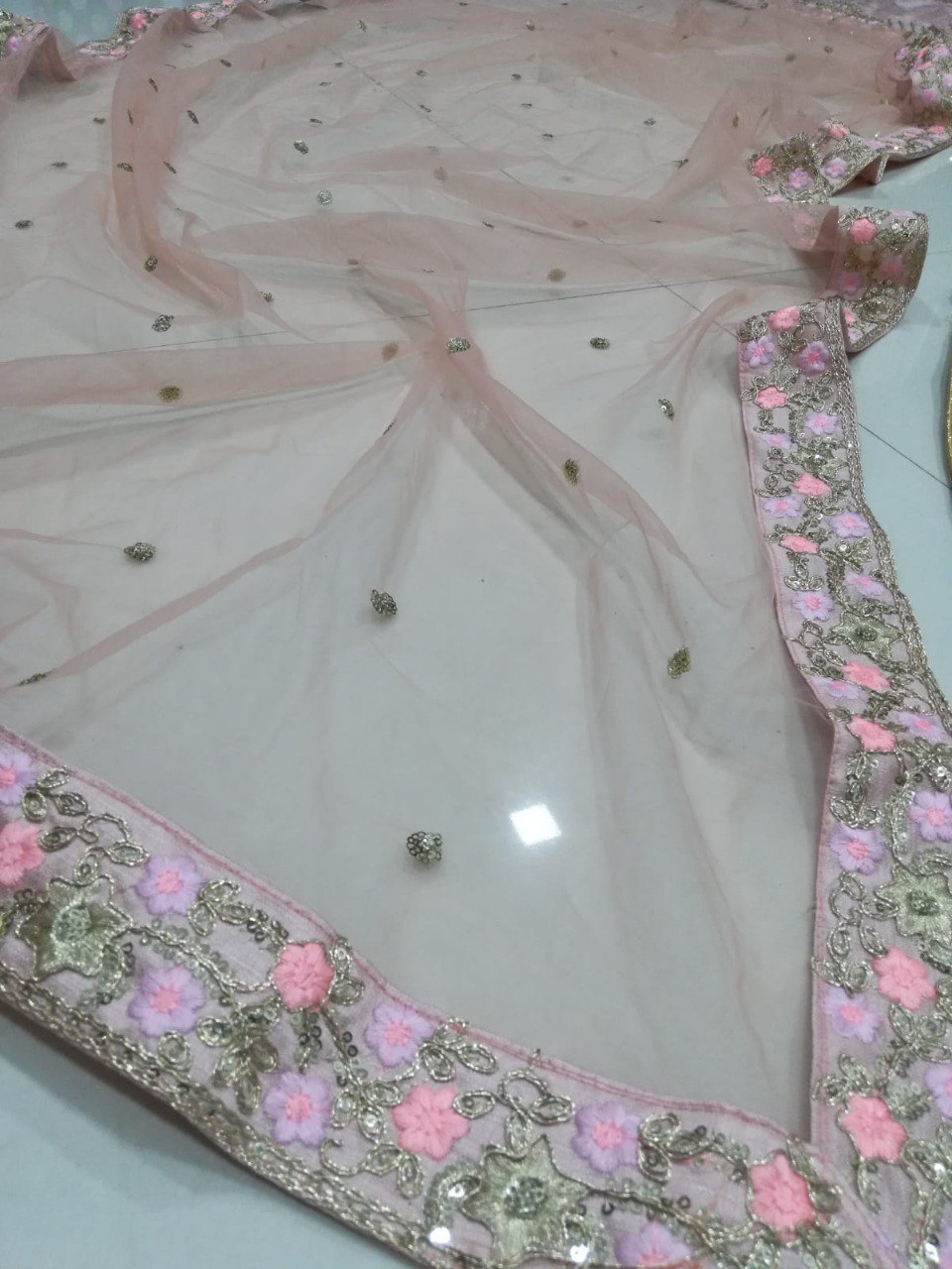 Exquisite Cobra Silk Pink Lehenga Choli Set with Dazzling Sequined Embroidery